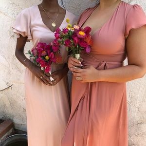 Show Me Your Mumu Noelle Rustic Mauve Wrap Dress